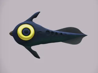 subnautica peeper by lithium battery | Download free STL model ...