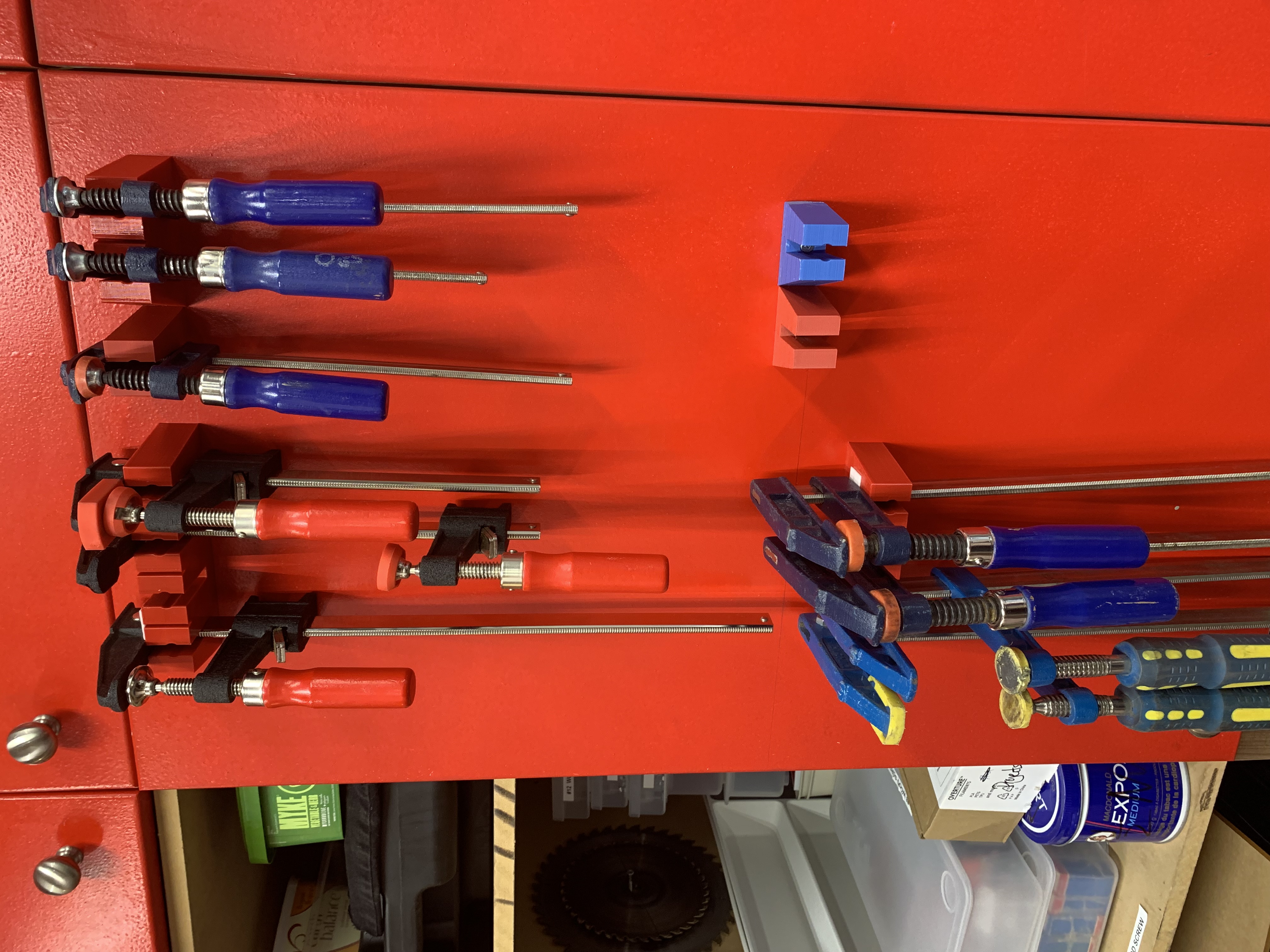 F clamp wall hooks