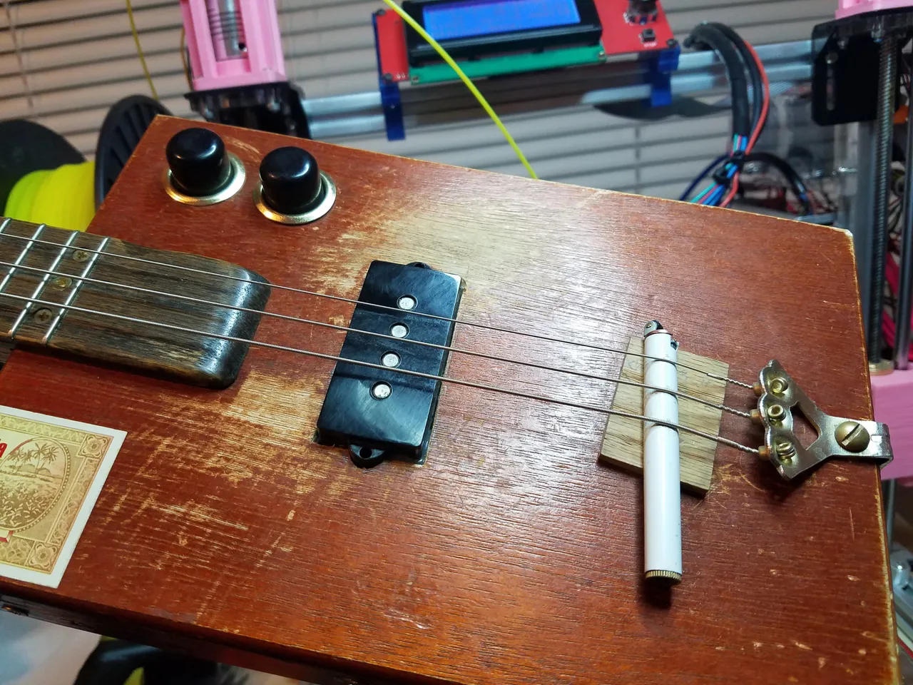 3 string deals guitar bridge