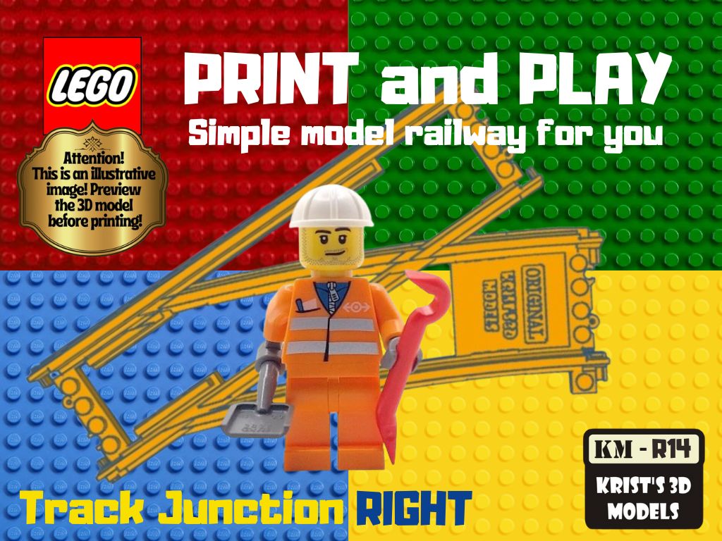 LEGO Train Track Junction RIGHT