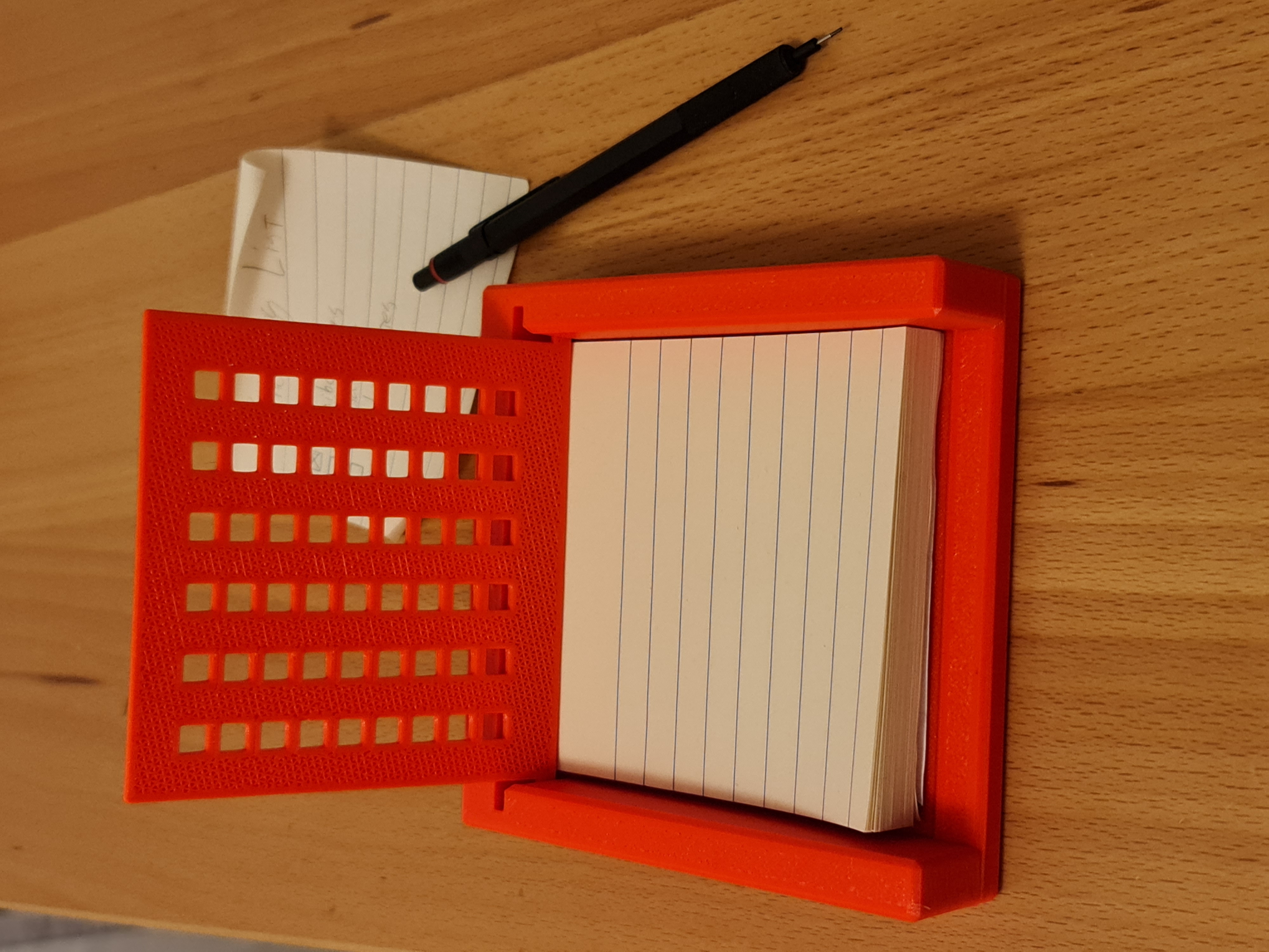 Parametric Sticky Note holder and stencil by arttuys Download free STL model