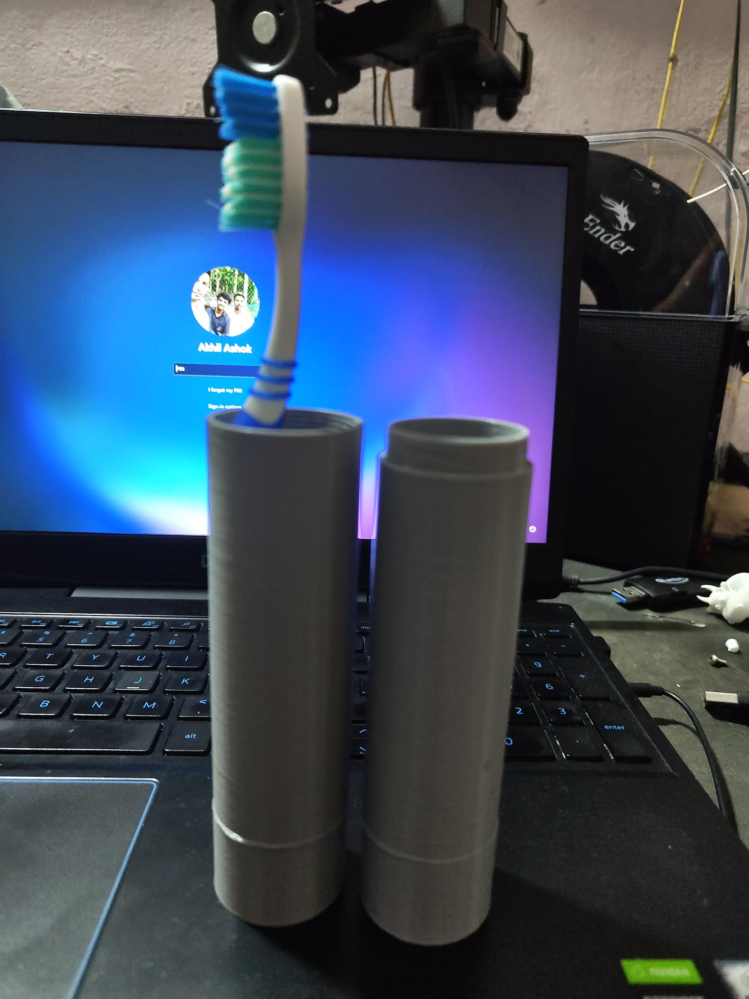 Toothbrush Travel Container