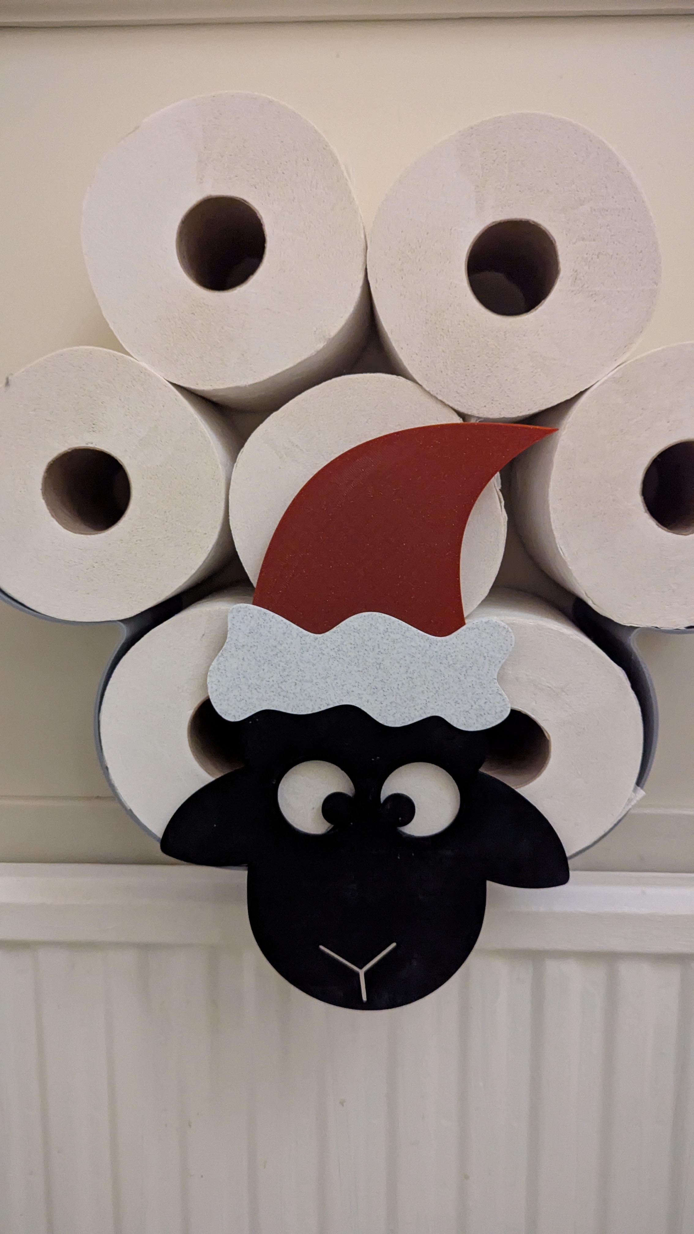 Toilet Sheep Santa hat