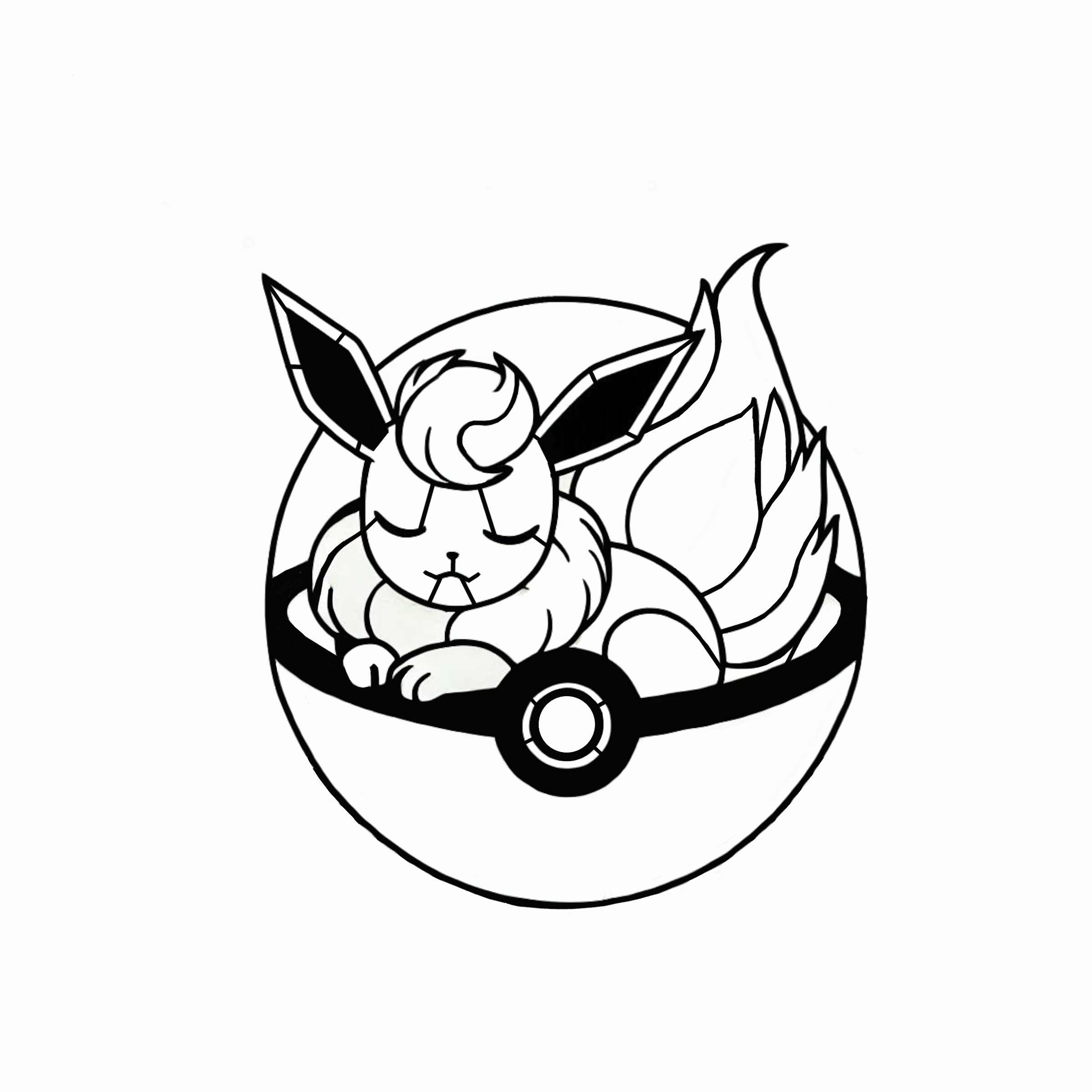 Flareon Pokeball