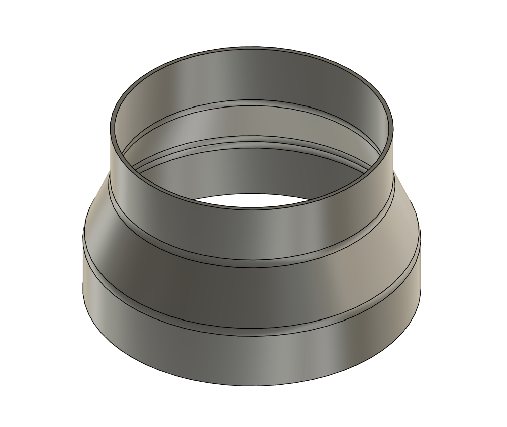 Ventilation Adapter for Exhaust Systems - 125 150mm
