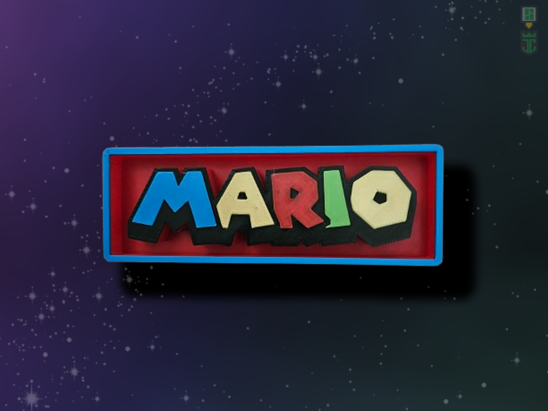 Mario Cinema Film Room Sign Box