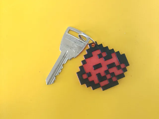 Minecraft Redstone Dust Keychain