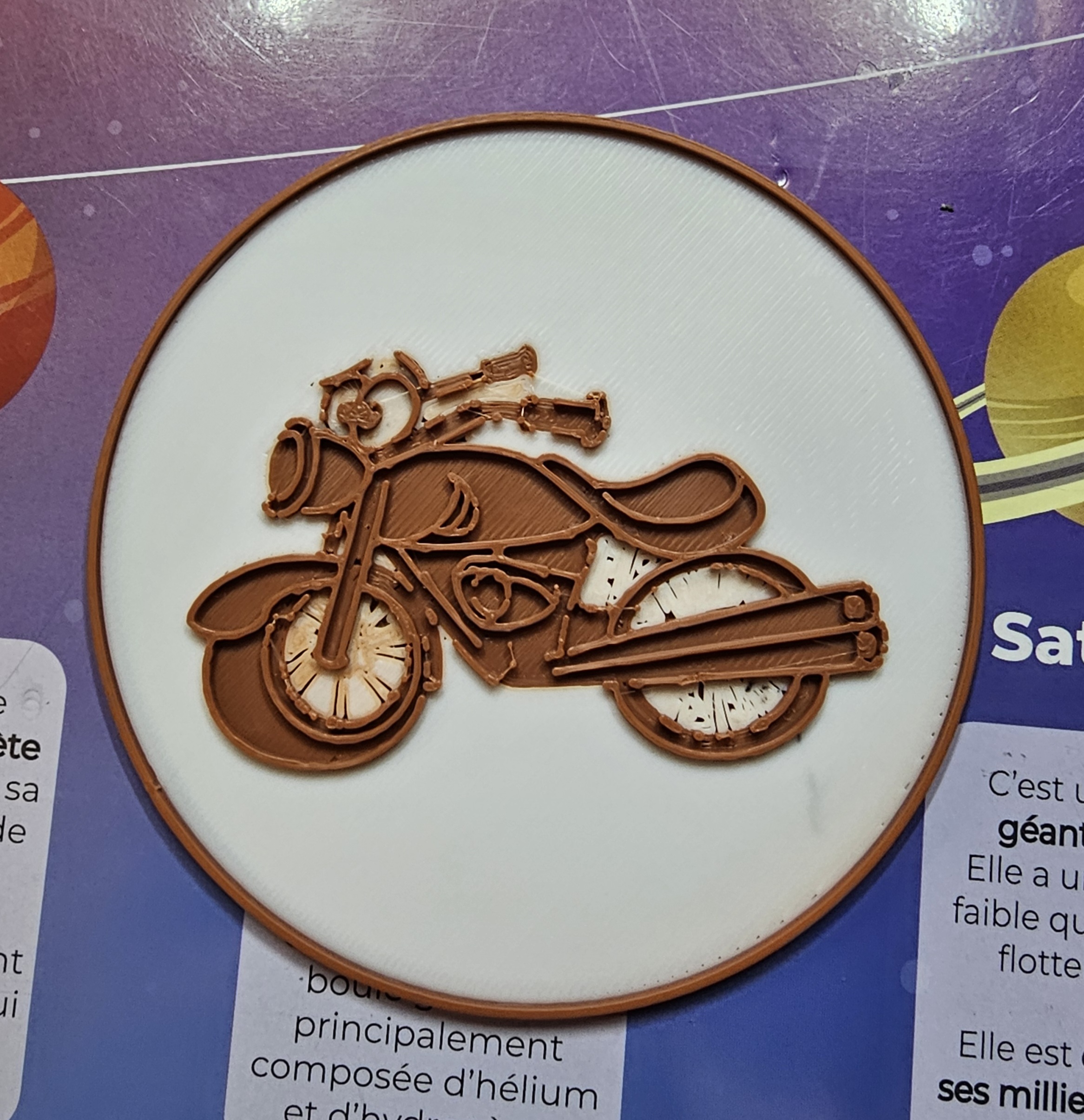 Funny retro bike beer/drink coaster
