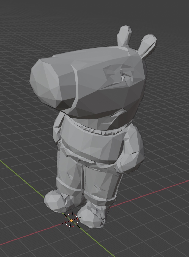 Miniatura 2 do modelo 3D Chill Guy Medium and low poly