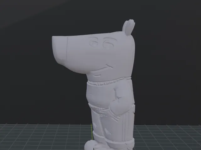 Chill Guy Medium and low poly