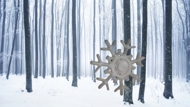 Snowflake fidget spinner