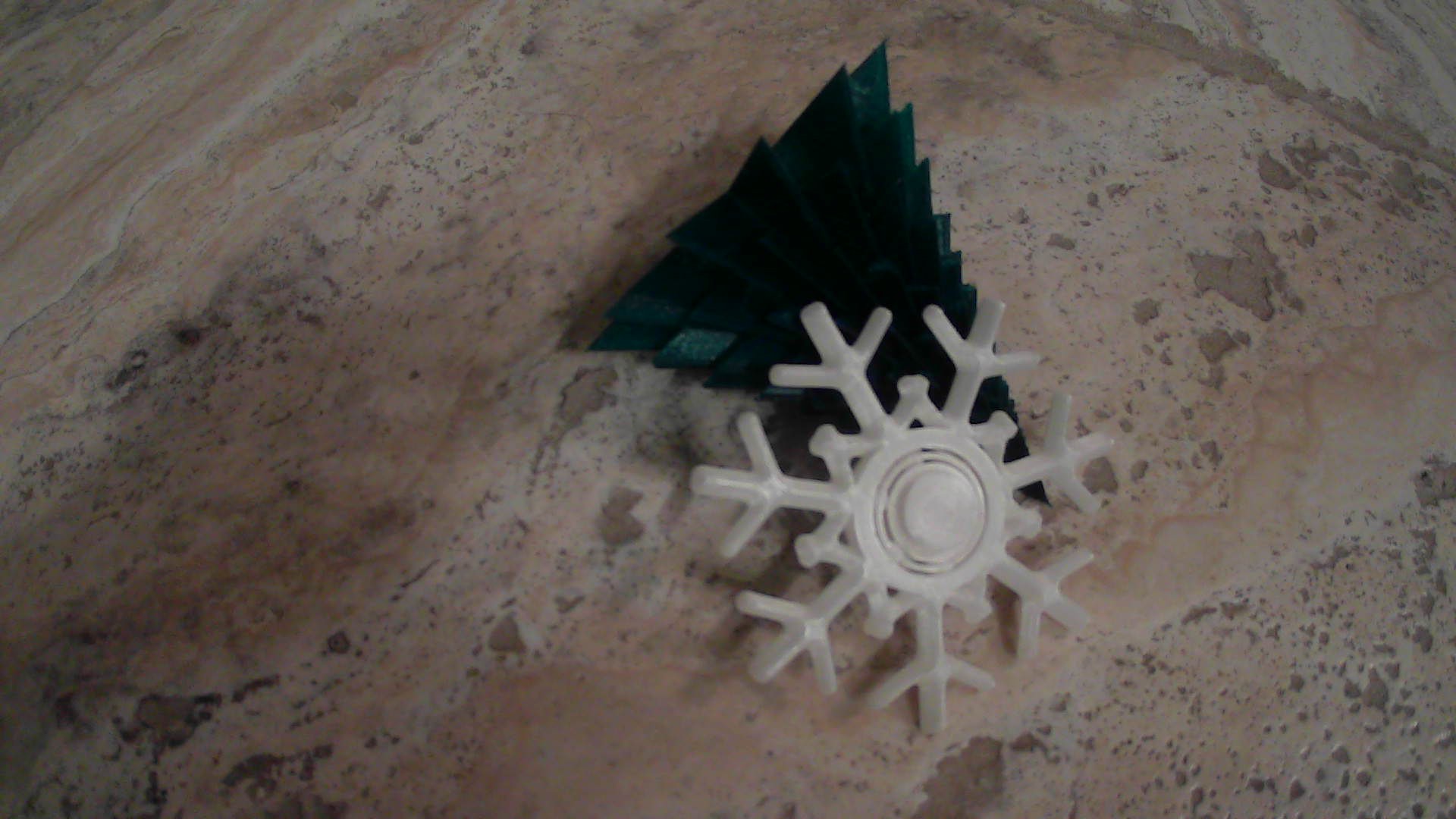Miniatura 5 do modelo 3D Snowflake fidget spinner