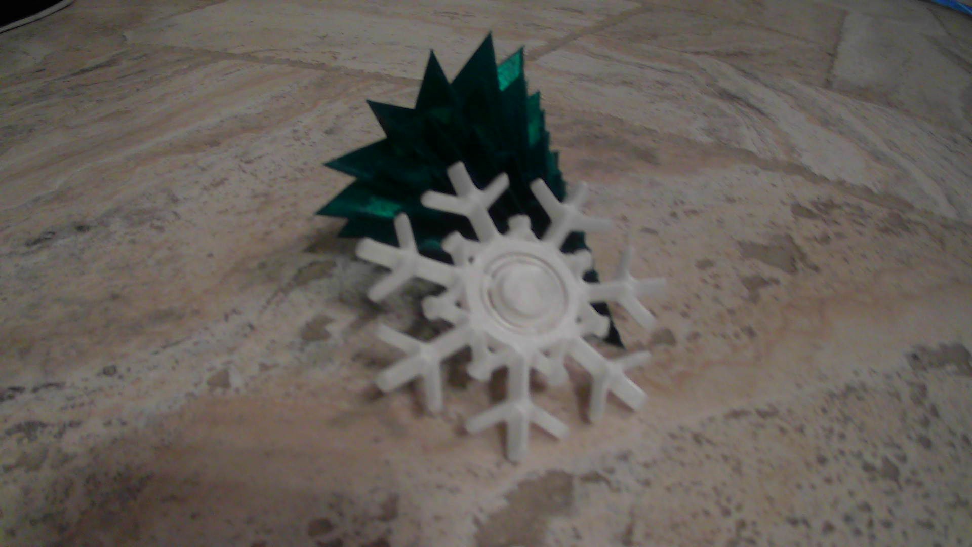 Miniatura 4 do modelo 3D Snowflake fidget spinner