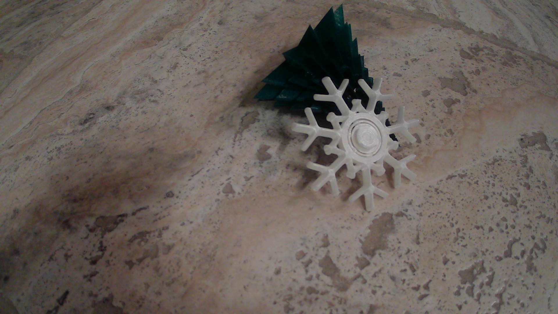 Miniatura 6 do modelo 3D Snowflake fidget spinner