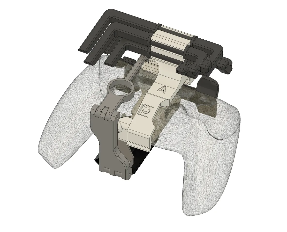 3D Printable Playstation Dualshock HOTAS With Dual (Instant