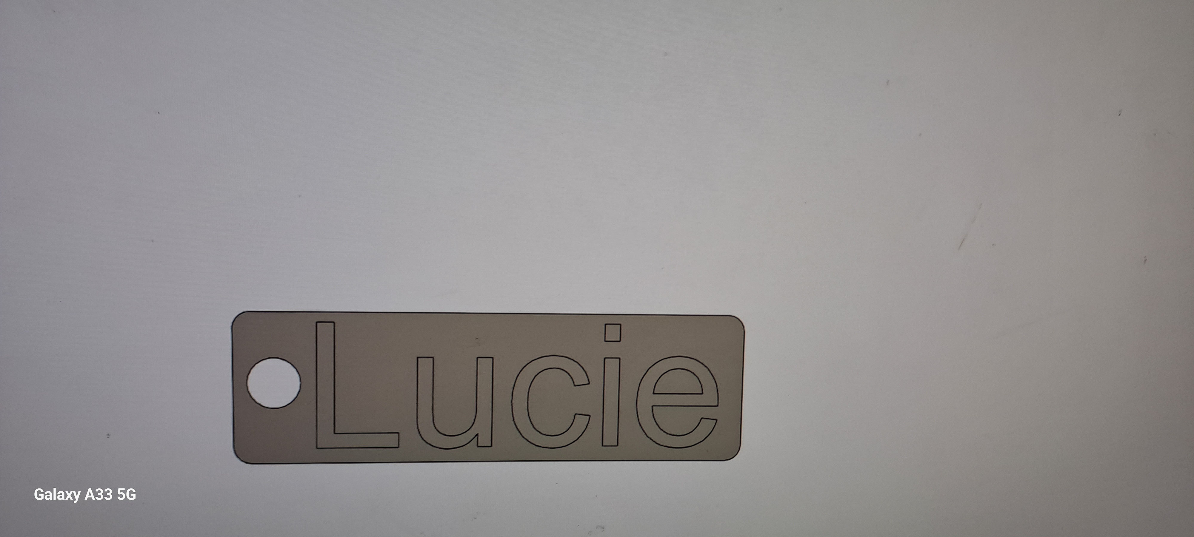 Jmenovka na klíče Lucie