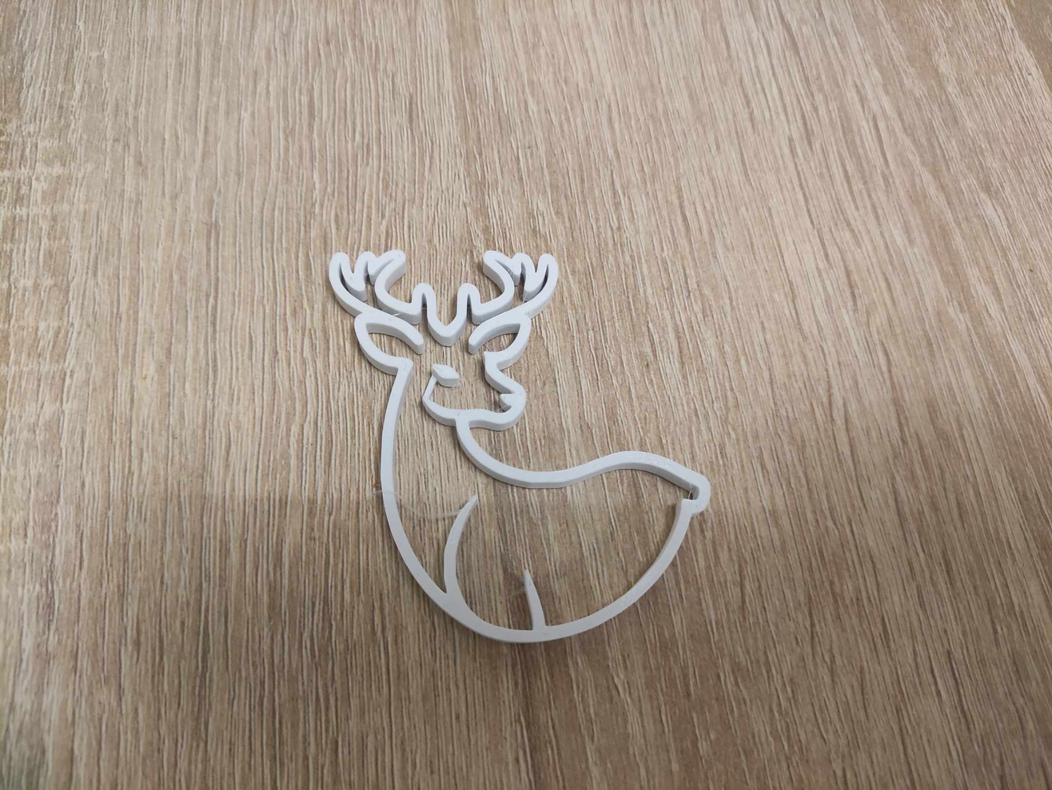 Simple Ai inspired silhuette for 3d printing - christmas decor