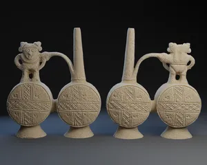Chancay double chambered whistling vessel