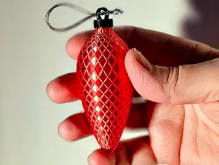 Easy pine cone bauble