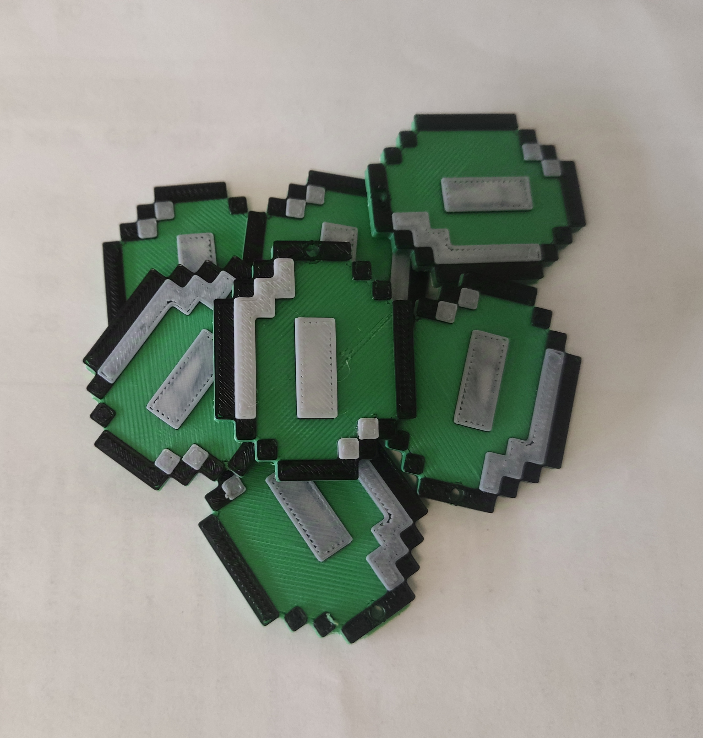 Minecraft Emerald Keychain