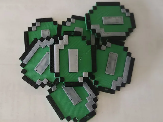 Minecraft Emerald Keychain