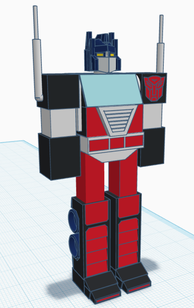 Cybertronian Optimus Prime robot mode (WIP)