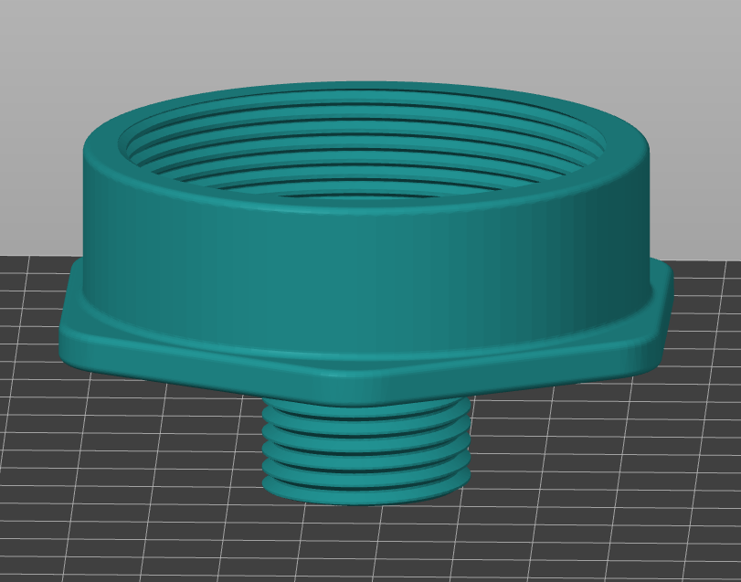 Schultz IBC Tote M64 (2in) to 0.75in GHT adapter
