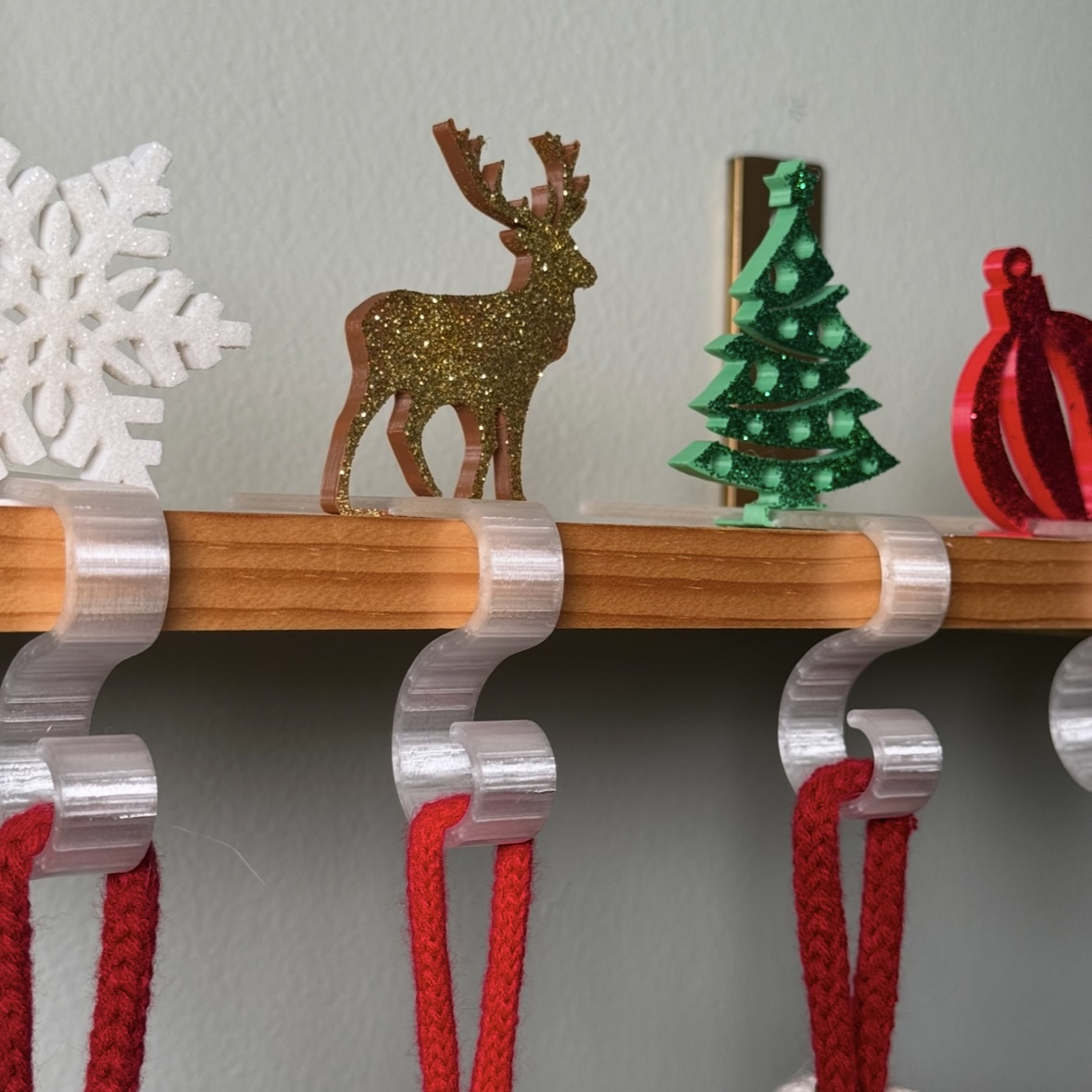 Shelf Stocking Hooks for Christmas