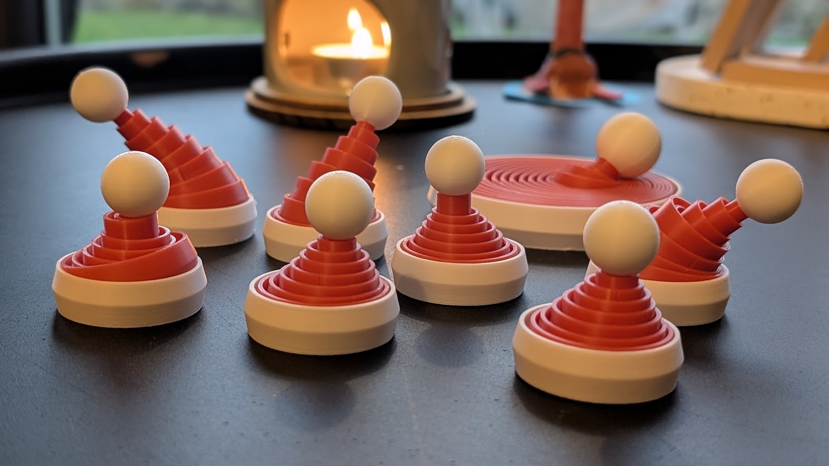 Collapsable fidget Santa's hat