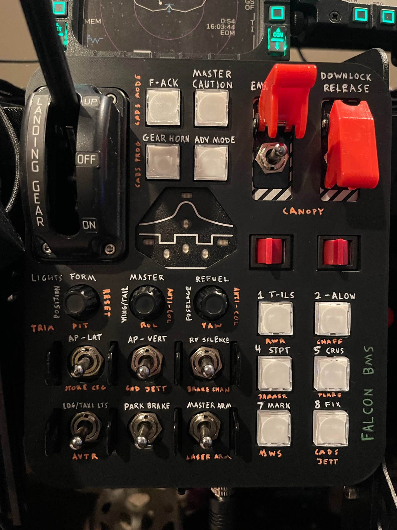 Virpil Throttle / Control Panel Label Plates