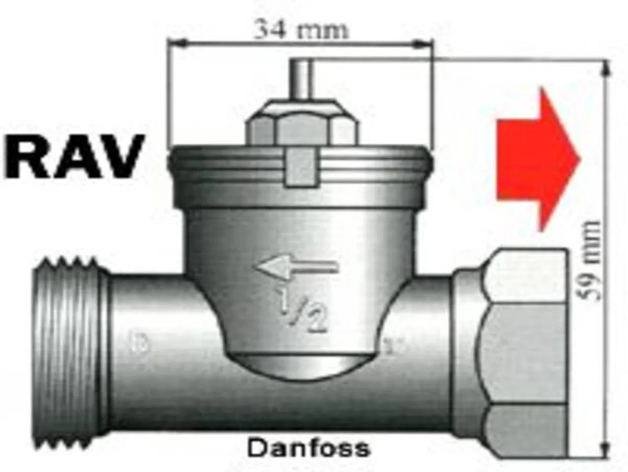 regel vervangen Schaken eQ-3 eq3 thermostat to Danfoss RAV valve adapter v8 by Peter | Download  free STL model | Printables.com