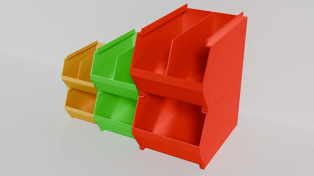 Stackable storage boxes by PrintRPro | Download free STL model ...