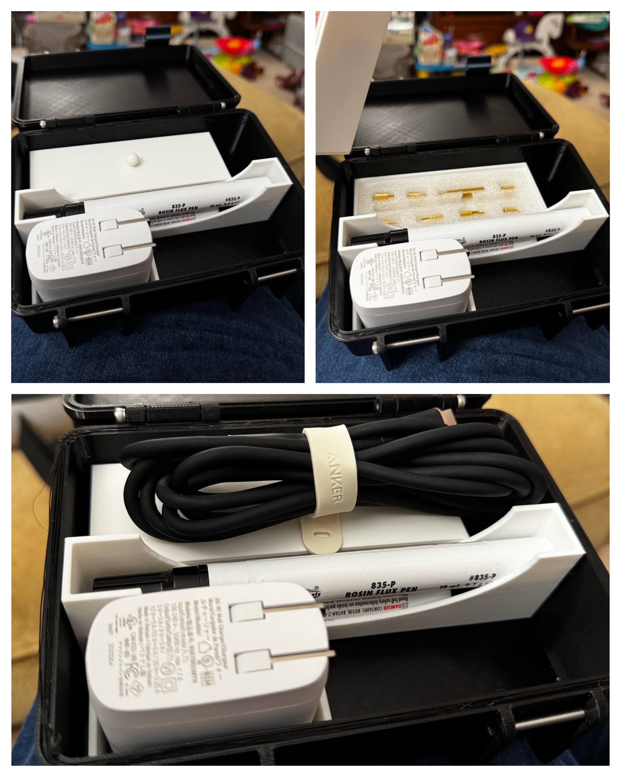Insert for 150x100 Rugged Box by Whity for Pinecil Accessories