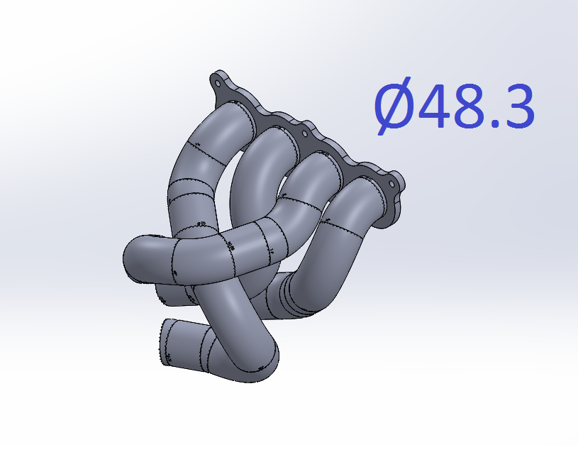 jig frame pipe tube manifold Ø48.3