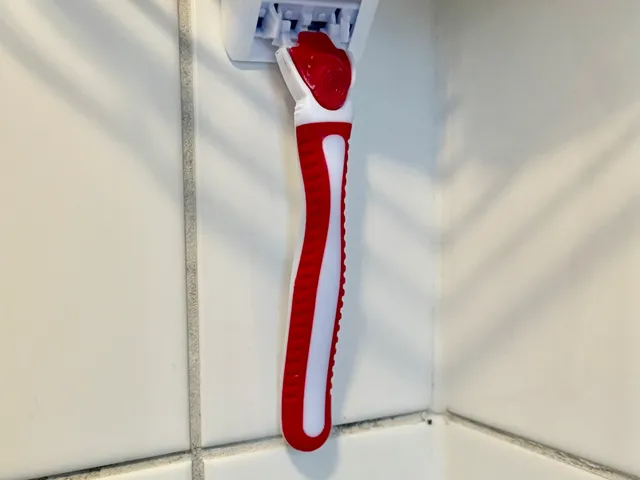 Razor holder wall mount simple and modern for shower bathroom