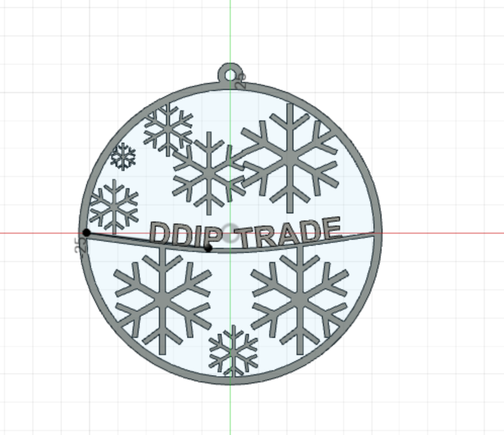 KeyChain Snowed, customizeable