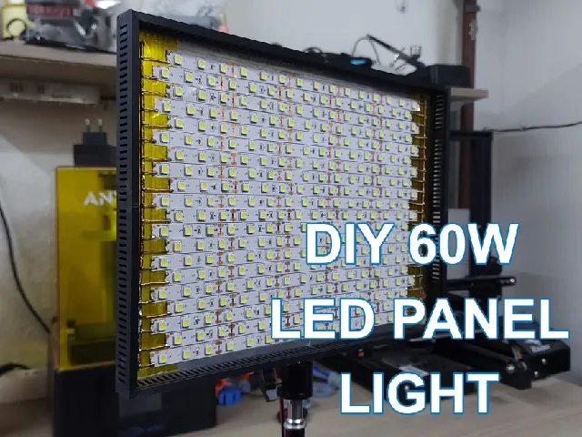 DIY 60W led panel light