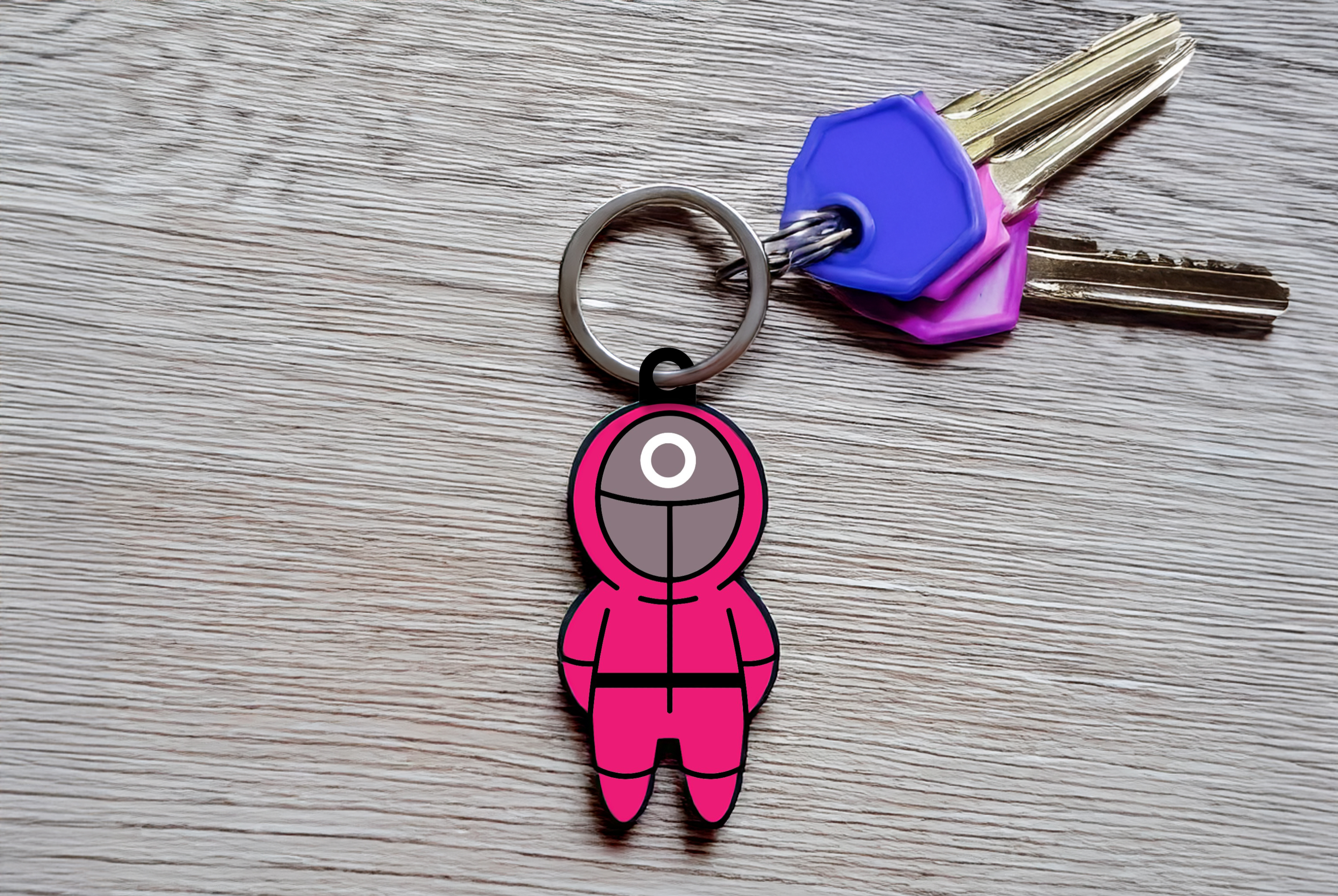 Disguise Mask - SquidGame - Netflix Keychain