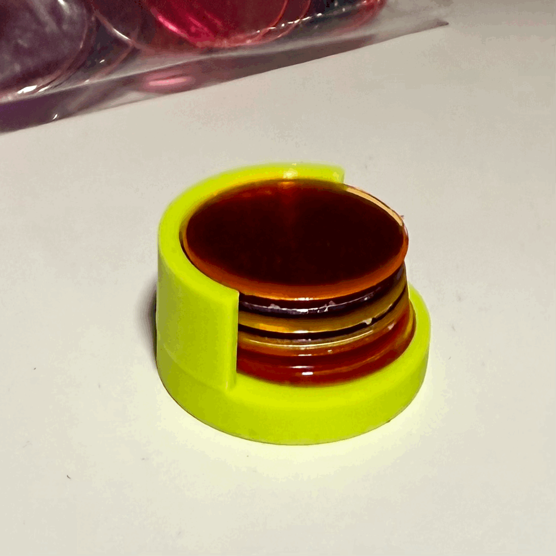 Plastic chip counter (tiddlywinks)