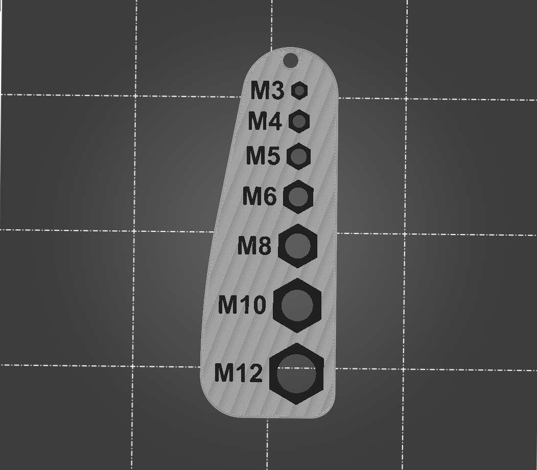 Metric gauge for screws / bolts by victor_frncy | Download free STL ...