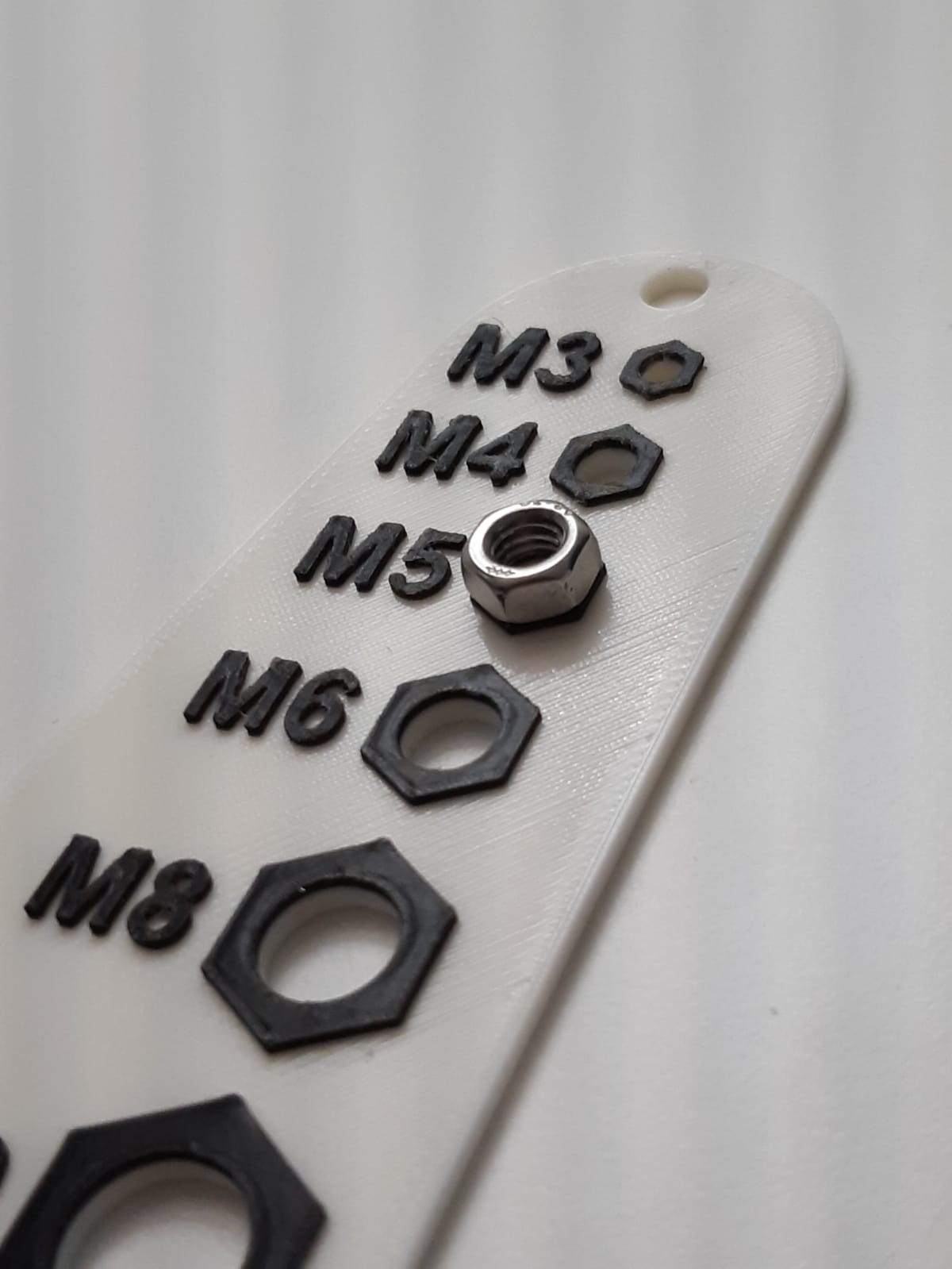 Metric gauge for screws / bolts