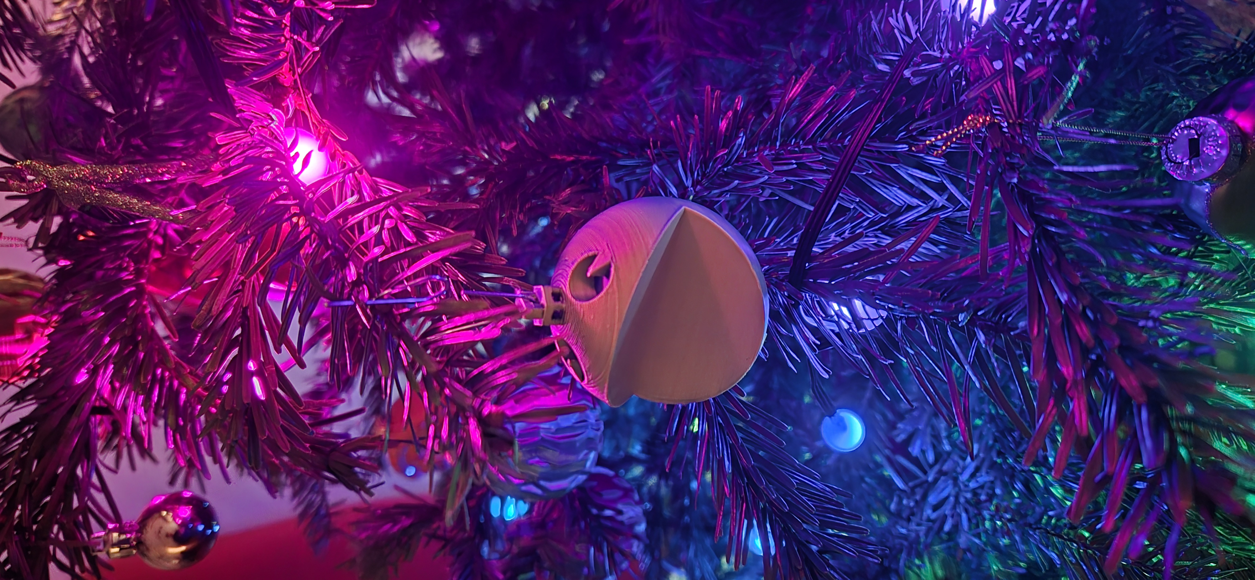 PacMan Pac Man christmas ornament