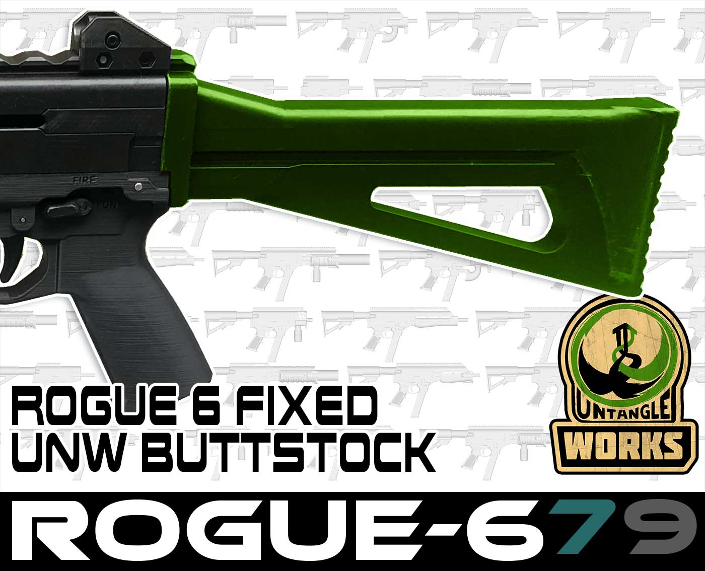 Rogue-6 UNW Fixed Butt stock