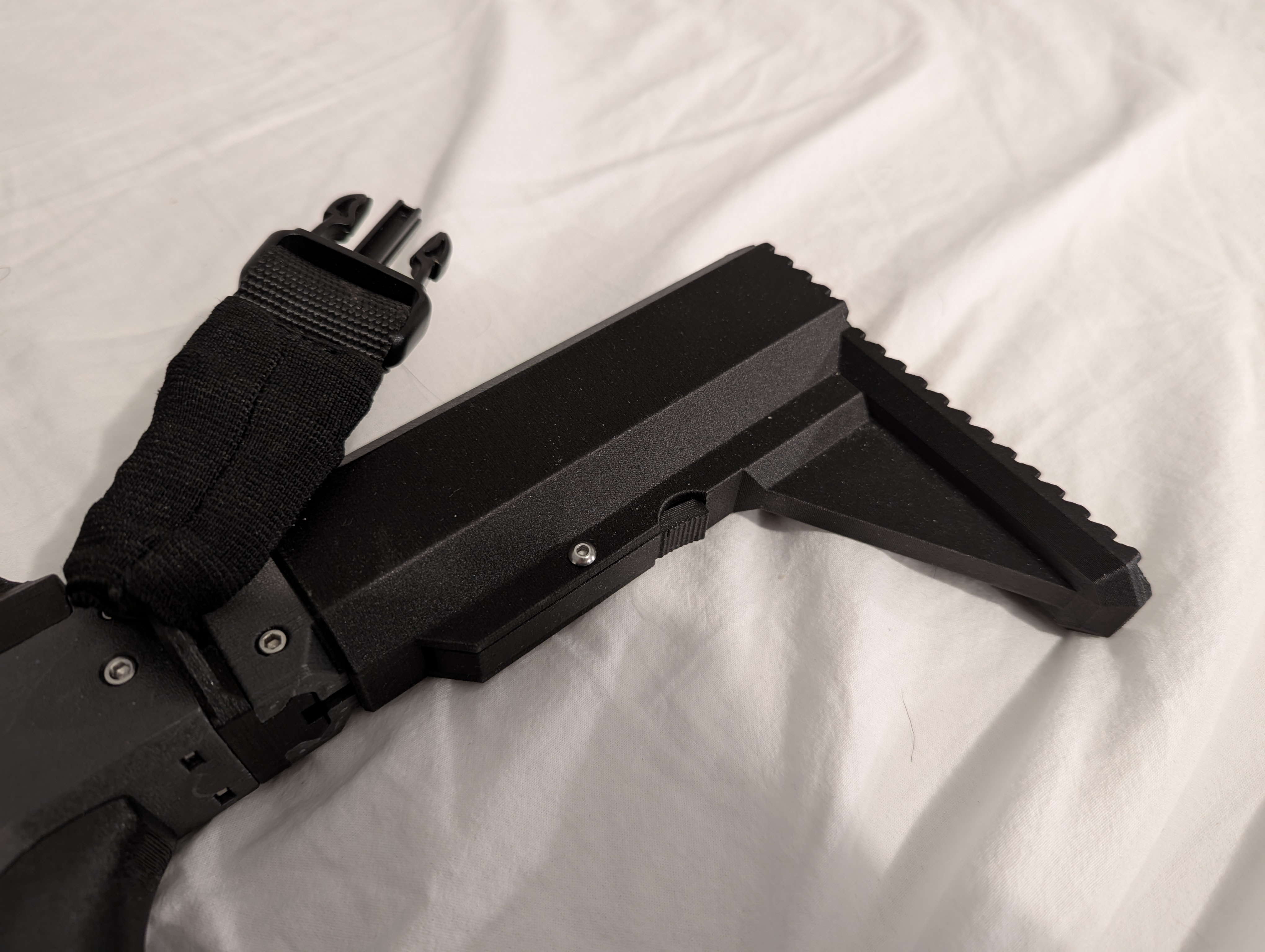 Larger Retractable Stock for Mosquito Airsoft with Parametric Files