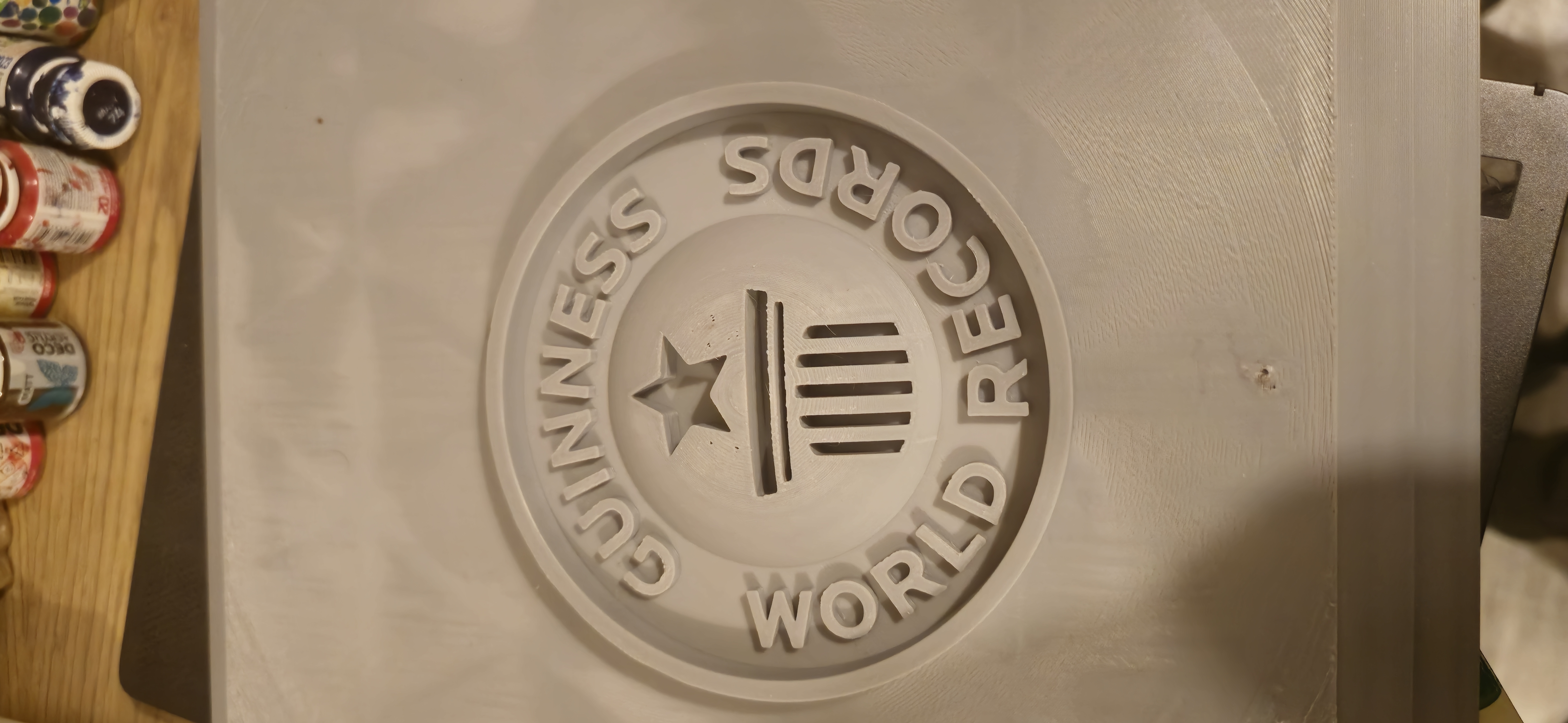 Guinness record medal