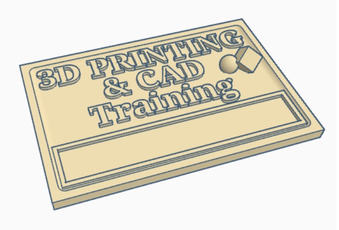 Mini 3D diploma for Printing and CAD