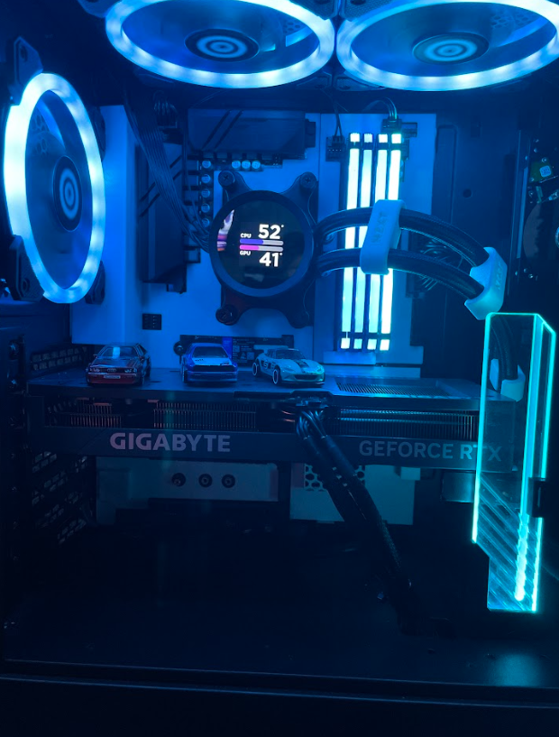 Mobo shroud for the gigabyte b550 ud ac atx am4.
