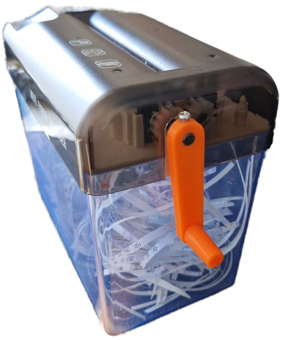 Manual shredder handle(crank)