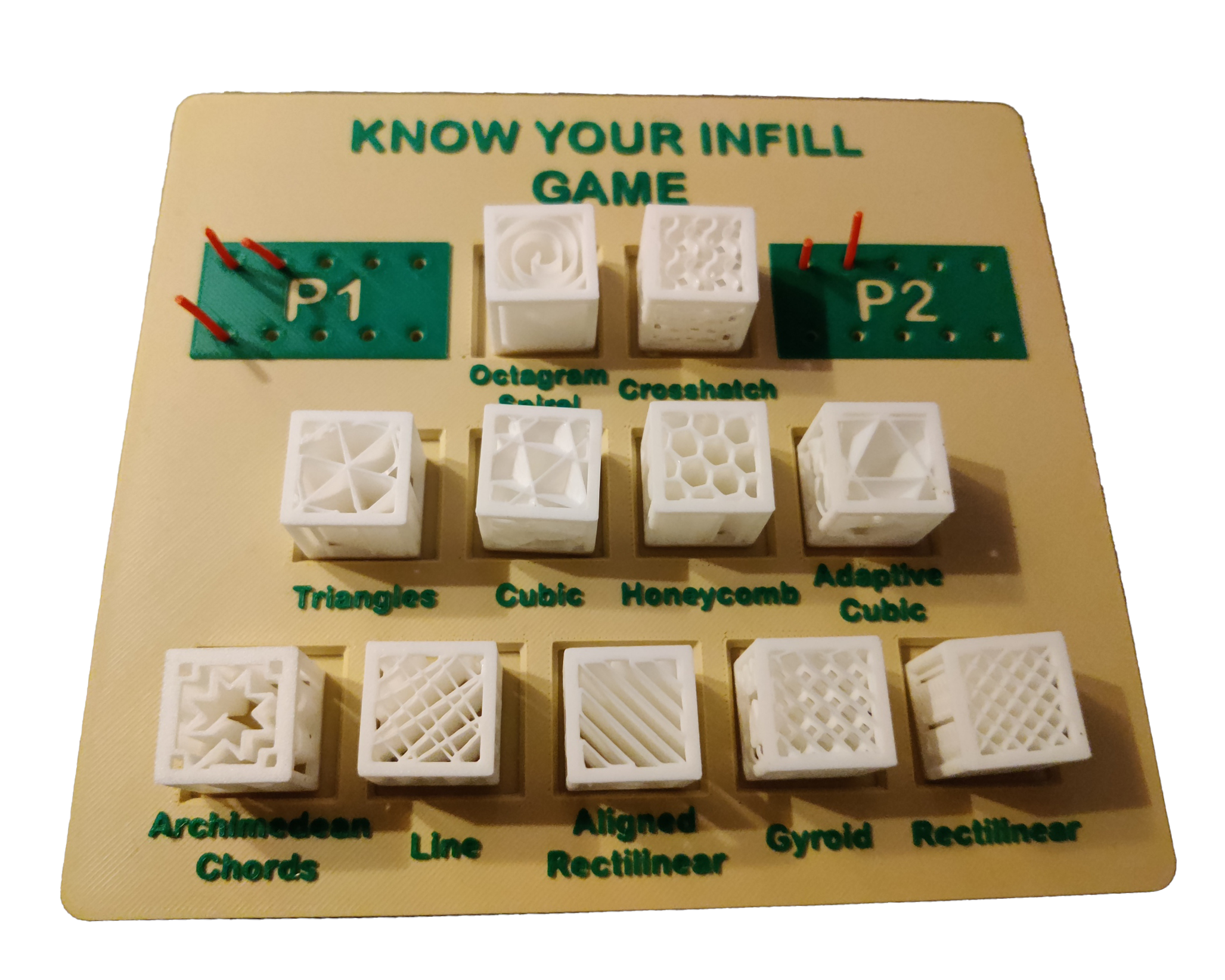 Know Your Infill Board Game