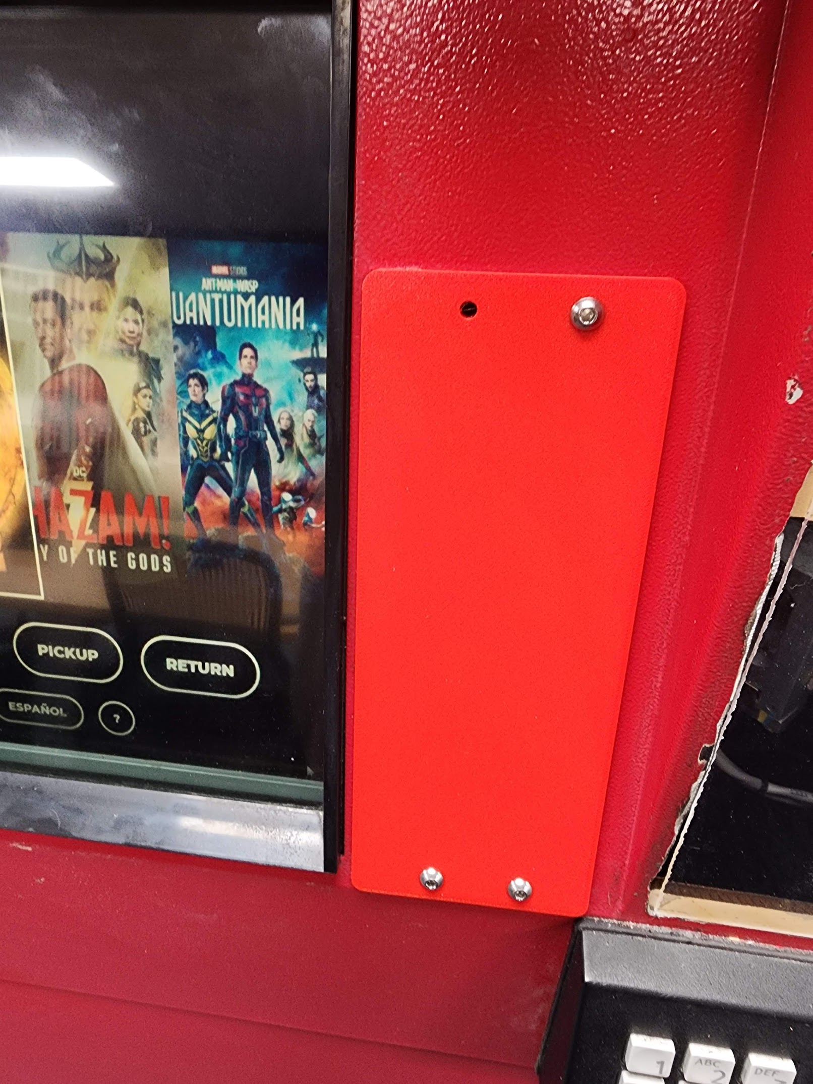 Redbox Card Reader Blanking Panel